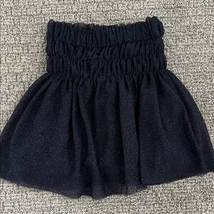 Zara Navy Sparkle Skirt